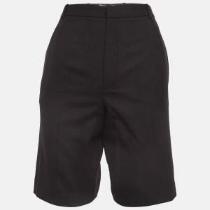 Saint Laurent Black Wool Chino Shorts S