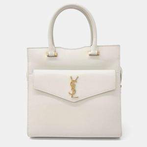 Saint Laurent Grain De Poudre Small Uptown Tote Bag