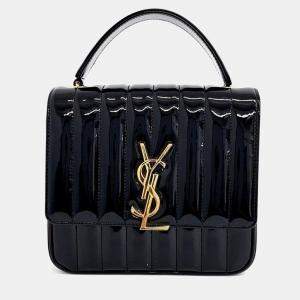 Saint Laurent Patent Vicky Bag