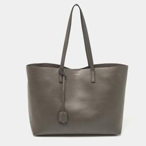 Saint Laurent Grey Leather East West Tote
