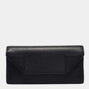 Saint Laurent Black Leather Classic Betty Clutch