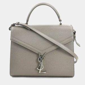 Saint Laurent Grey Leather Shoulder Bag