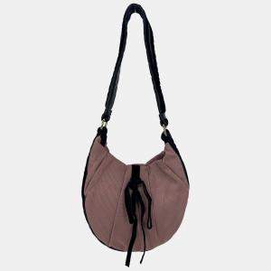 Yves Saint Laurent Mauve Canvas Rive Gauche Shoulder Bag