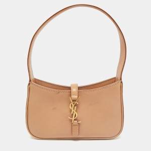 Saint Laurent Tan Leather Mini LE 5 À 7 Bag