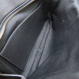 Yves Saint Laurent Rear Duffle Handbag 2Way Lambskin Black