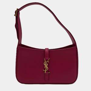 Pre Owned Saint Laurent Le 5à 7 Hobo Pink Shoulder Bag