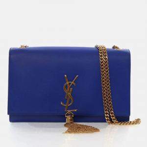 Pre Owned Saint Laurent Medium Calfskin Kate Tassel Crossbody Bag
