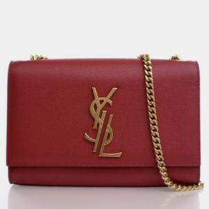 Pre Owned Saint Laurent Small Calfskin Kate Bag