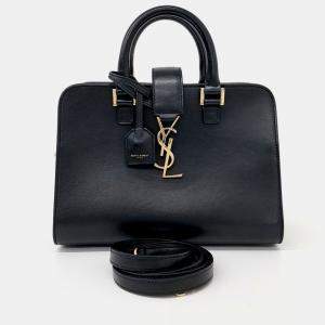 Pre Owned Saint Laurent Paris Monogram Cabas Bag Baby