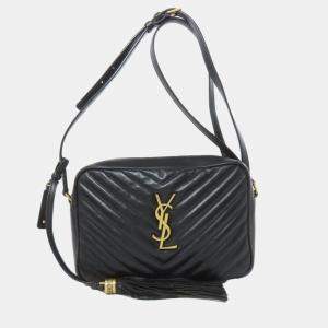 مملوكة مسبقًا Saint Laurent Lou V-Stitch Shoulder Bag In Calfskin