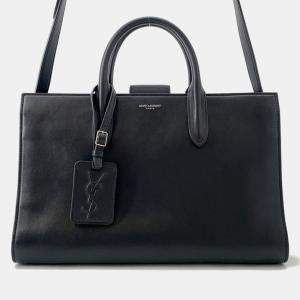 مملوكة مسبقًا حقيبة سان لوران جين جلد أسود