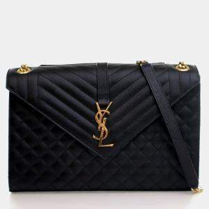 مملوكة مسبقًا Saint Laurent Large Calfskin Envelope Flap Bag