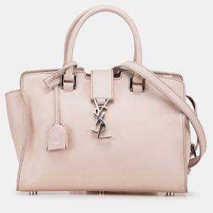 مملوكة مسبقًا حقيبة سان لوران باريس داون تاون كاباس بيبي جلدية بنية اللون