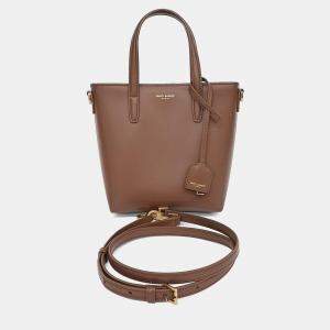 مملوكة مسبقًا Saint Laurent Paris Brown Leather Mini Toy Shopper Bag