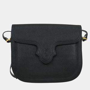 مملوكة مسبقًا Yves Saint Laurent Black Leather Shoulder Bag