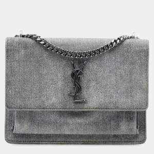 مملوكة مسبقًا Saint Laurent Paris Medium Denim Monogram Sunset Crossbody
