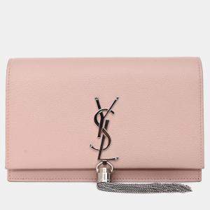 مملوكة مسبقًا Saint Laurent Pink Small Kate Tassel Crossbody Bag