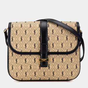 مملوكة مسبقًا Saint Laurent Paris Brown Small Canvas Le Monogramme Crossbody