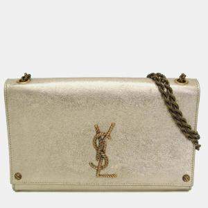 مملوكة مسبقًا Yves Saint Laurent Kate Leather Shoulder Bag Gold