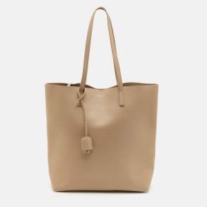 مملوكة مسبقًا حقيبة يد تسوق سان لوران جلد بيج