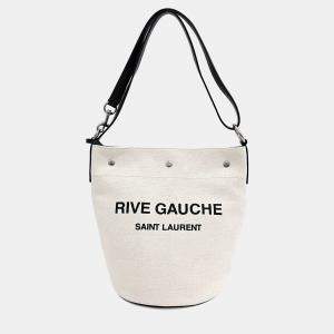 Pre Owned Saint Laurent Rive Gauche Bucket Bag (669299)
