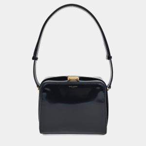 Pre Owned Saint Laurent Paris Black Leather Anais Box Bag (750766)