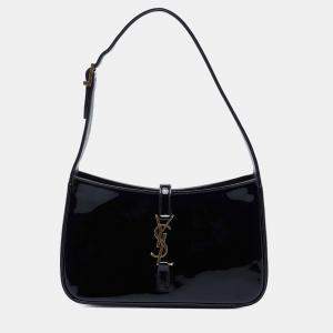مملوكة مسبقًا Saint Laurent Paris Black Patent  Le 5 a 7