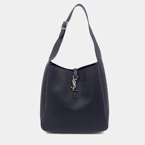 مملوكة مسبقًا حقيبة سان لوران باريس لو 5A7 جلد ناعم كبير أسود