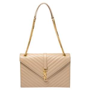 مملوكة مسبقًا حقيبة سان لوران كاساندري كبيرة قلاب جلد ماتيلاس بيج  