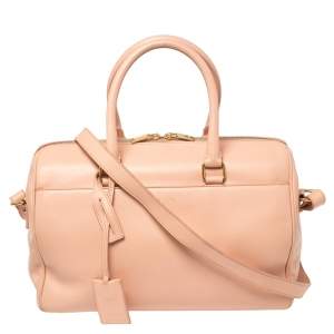 Saint Laurent Salmon Leather Classic Duffle 6 Bag