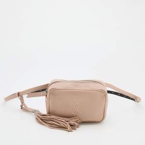 Saint Laurent Beige Leather Lou Belt Bag