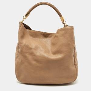 Saint Laurent Beige Leather Roady Hobo