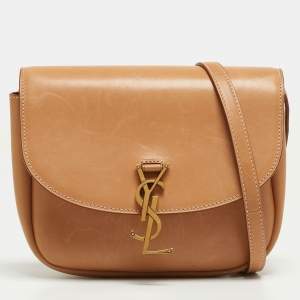 Saint Laurent Tan Leather Medium Kaia Shoulder Bag