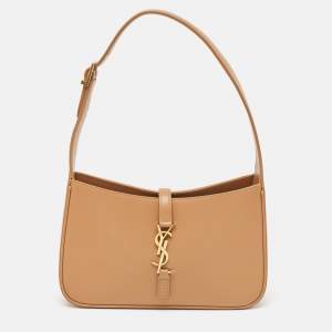 Saint Laurent Brown Leather Le 5 À 7 Hobo