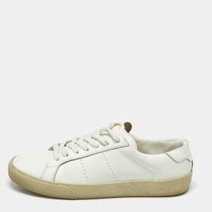 Saint Laurent White Leather Court Classic Sneakers Size 39