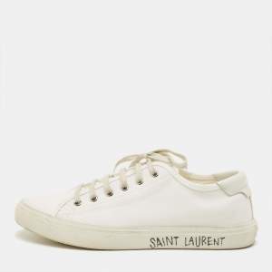 مملوكة مسبقًا Saint Laurent Malibu Size 40 Canvas Low Top Sneakers