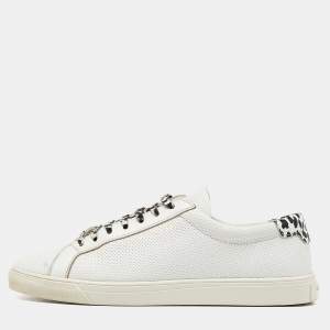 Saint Laurent White Leather Andy Lace Up Sneakers Size 39