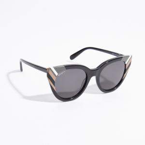 Salvatore Ferragamo Black Clubmaster Sunglasses