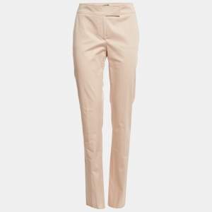 Salvatore Ferragamo Pink Cotton Trousers M
