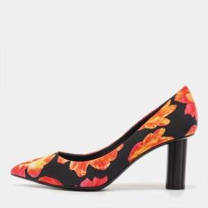 Salvatore Ferragamo Multicolor Floral Canvas Badia Pumps Size 37.5