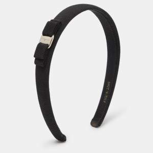 Salvatore Ferragamo Black Vara Bow Headband