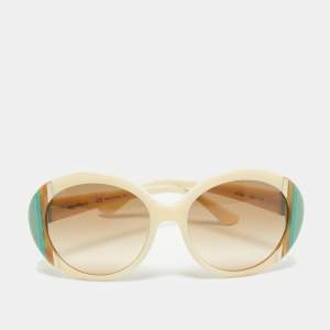 Salvatore Ferragamo Brown Gradient Multicolor SF766S Sunglasses