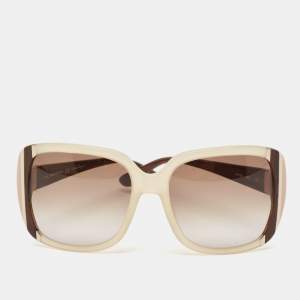 Salvatore Ferragamo Brown Gradient SF672S Oversized Sunglasses