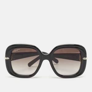 Salvatore Ferragamo Black Gradient SF1058S Oversized Sunglasses