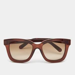 Salvatore Ferragamo Brown SF858S Gradient Square Sunglasses