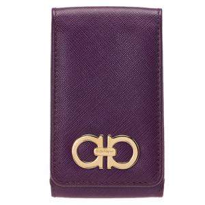Salvatore Ferragamo Purple Leather iphone 4 Case