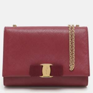 Pre Owned حقيبة كتف سالفاتوري فيراغامو فارا بو جلد وردية