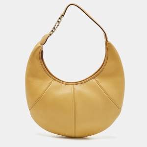 Salvatore Ferragamo Yellow Leather Hobo