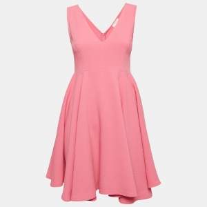 Sandro Pink Gauze Sleeveless Flared Mini Dress S