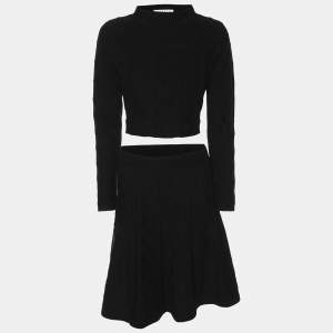 Sandro Black Knit Skirt and Top Set S